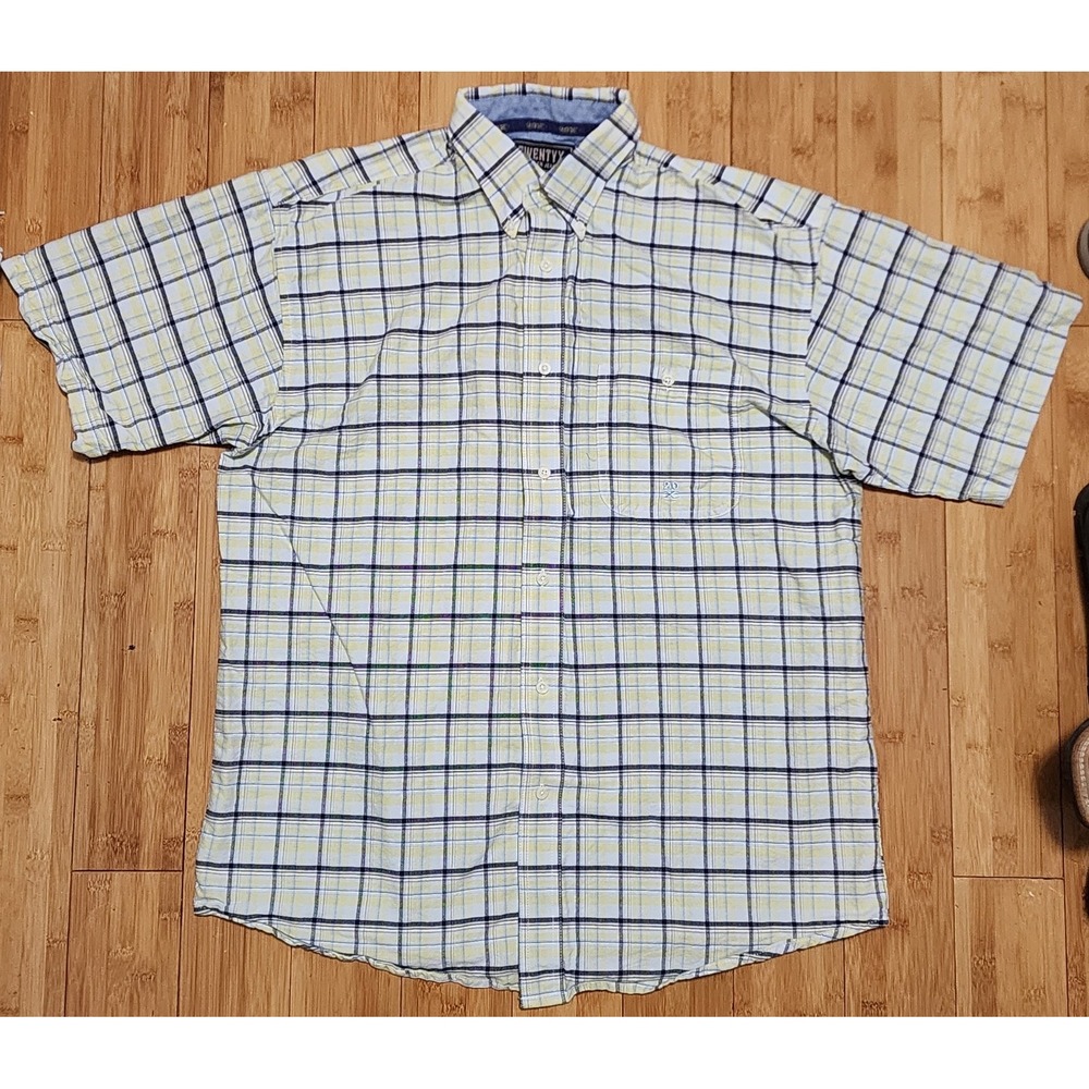 Wrangler Twenty X Western Mens Large Plaid Short Sleeve Button Down MJ4078M